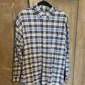 Blue Plaid Men's Shirt